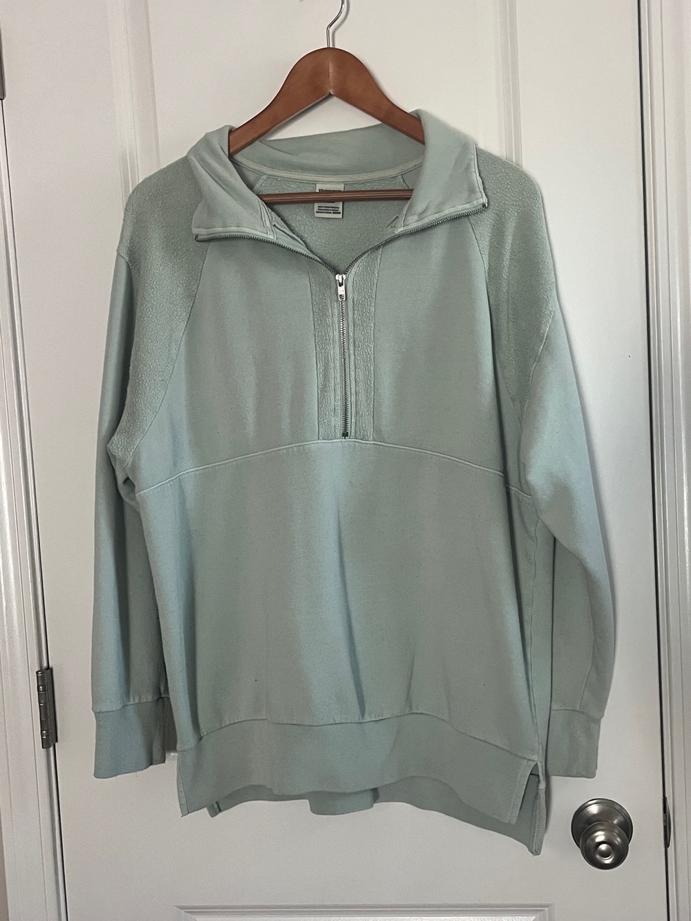 PINK Victoria's Secret Sage Half-Zip Pullover Sweater